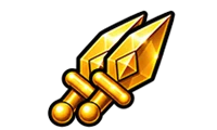 Lança de Ouro Dupla